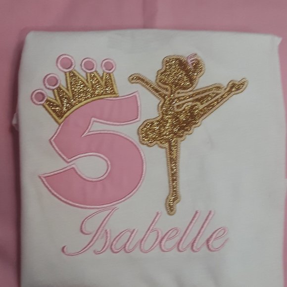 Ballerina Birthday shirt - Picture 1 of 1